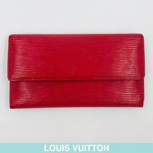 Auth Louis Vuitton Epi leather wallet M63387